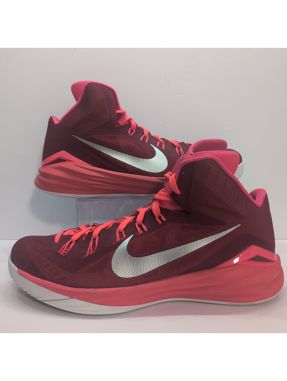 Size 15 Nike Hyperdunk Mens High Top Basketball Shoes Red White 653483-607